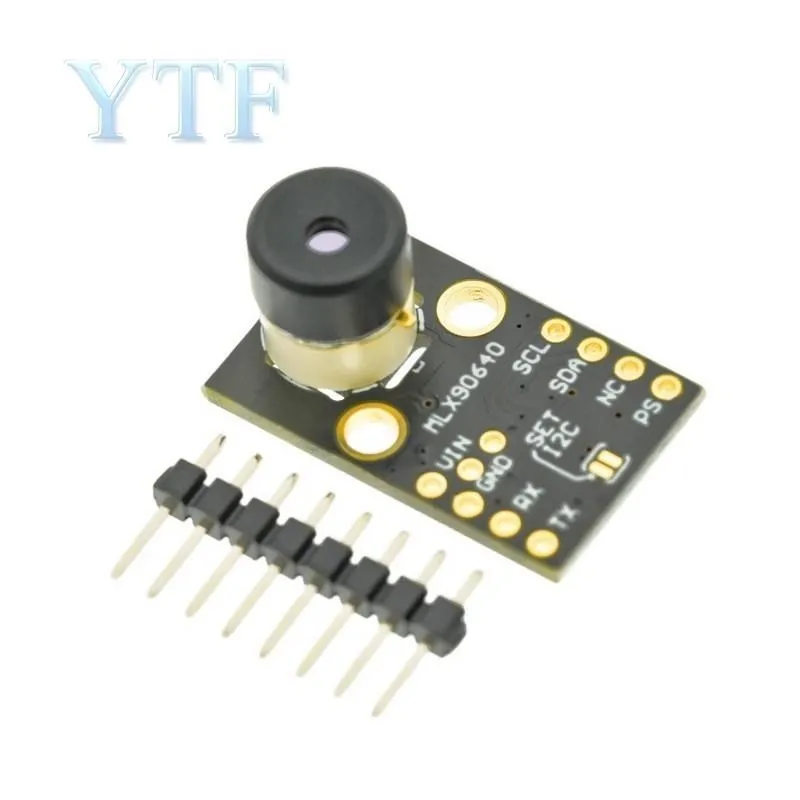 Imagem -03 - Medição de Temperatura Infravermelha Dot Matrix Sensor Módulo Imager Térmica ir 32x24 Mlx90640baa Mlx90640bab Gy-mcu90640