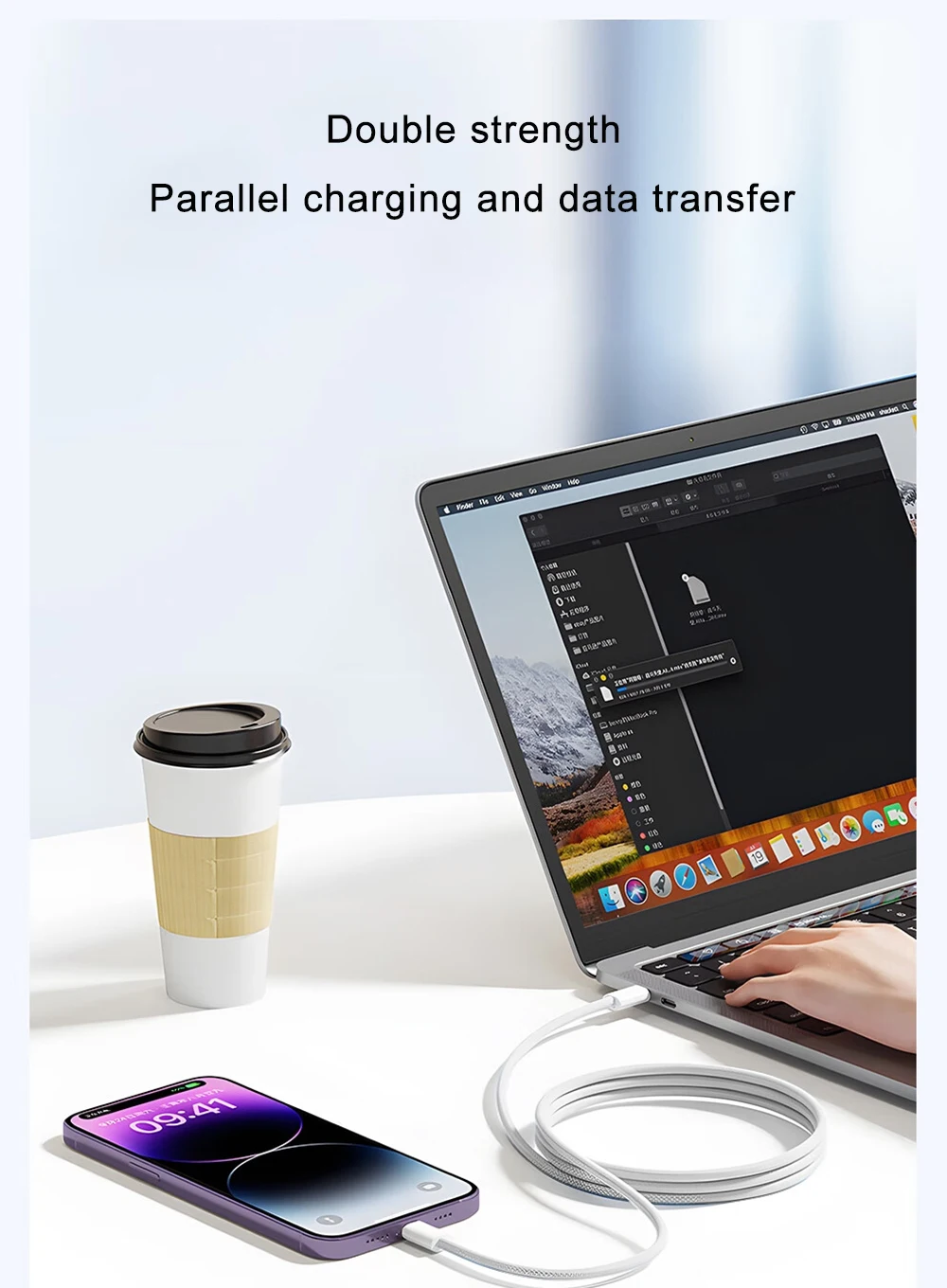 PD 60W USB Cable For Apple iPhone 17 16 11 12 13 14 15 Pro Max 17 Air USB Type C Cable Fast Charging Date Wire Phone Charge Line
