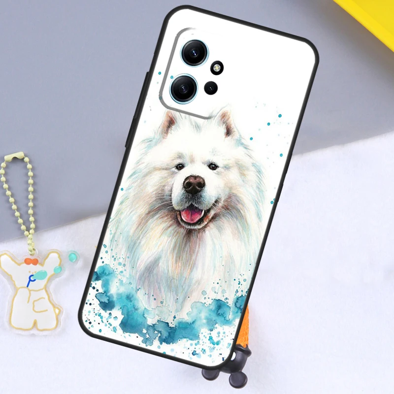 Cartoon Samoyed Dog For Xiaomi Redmi 12 9C 10C 12C 13C Case For Redmi Note 12 Pro 11 8 9 10 Pro 9S 10S 11S 12S