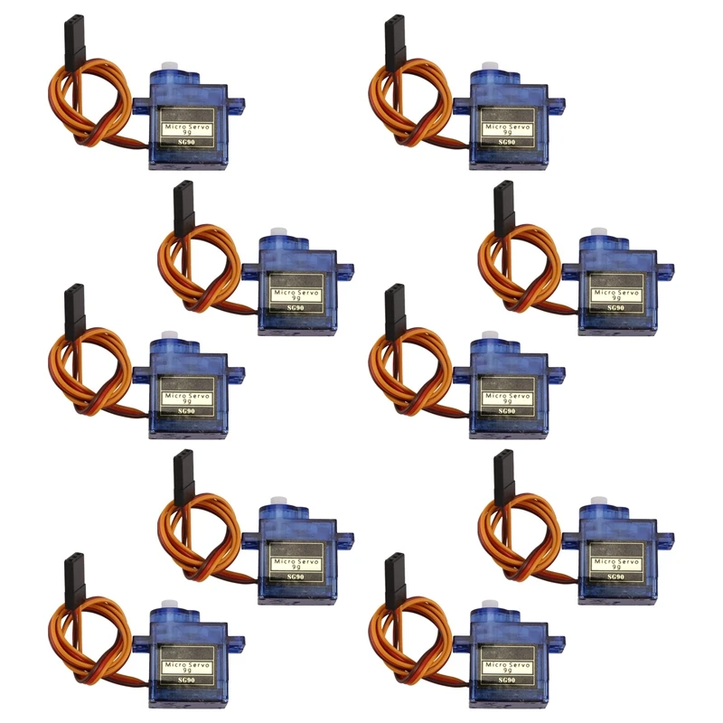 

10 шт. SG90 9G микро-сервопривод для радиоуправляемых самолетов, модель детской модели, самолет дистанционного управления, игрушечный сервомотор, вертолет 450