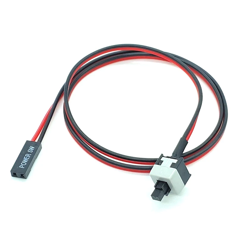Computer Power Reset Switch Cable Supply PC Motherboard Cable And Button Switch Replace Broken Power Switch Cable