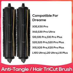 Fit For ( Dreame X40, X30 Pro, S10, S20, X20 Pro Plus, L10S Ultra, L20 Ultra, L10 Plus ) Anti-Tangle Hair TriCut Brush Accessory