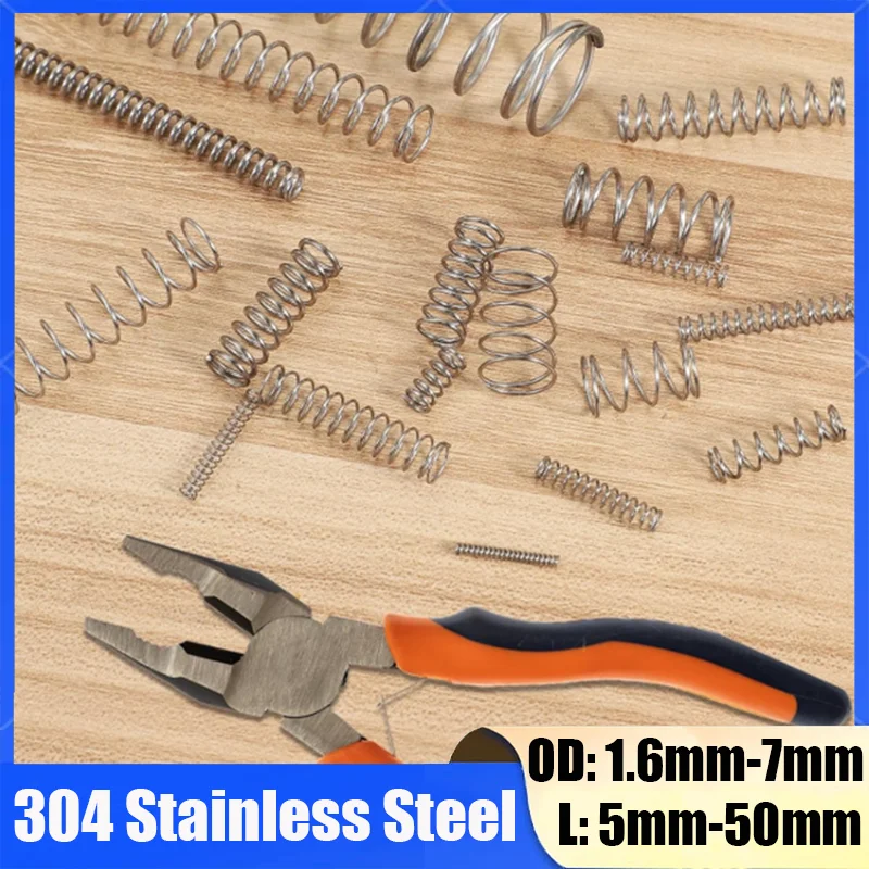 Mini Trampoline Spring - 10Pcs/lot 0.3mm 304 Stainless Steel Spiral