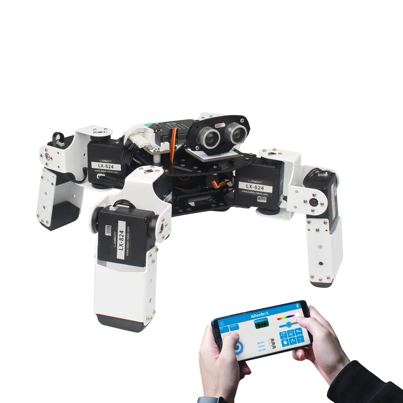 

Программируемый робот Hiwonder Alienbot, образовательный робот на основе Micro:bit для STEAM