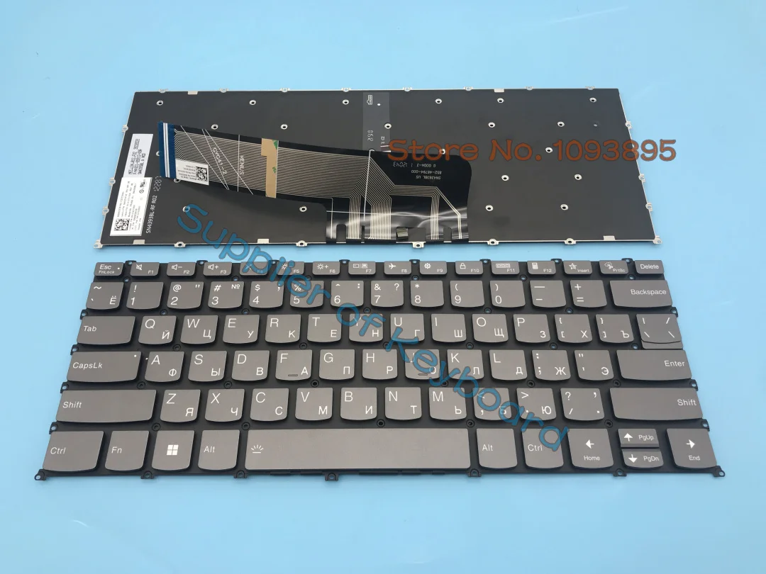 Imagem -02 - Teclado Retroiluminado Inglês e Russo para Lenovo 514alc7 5-14iau7 82r7 82ta 82r9 Novo