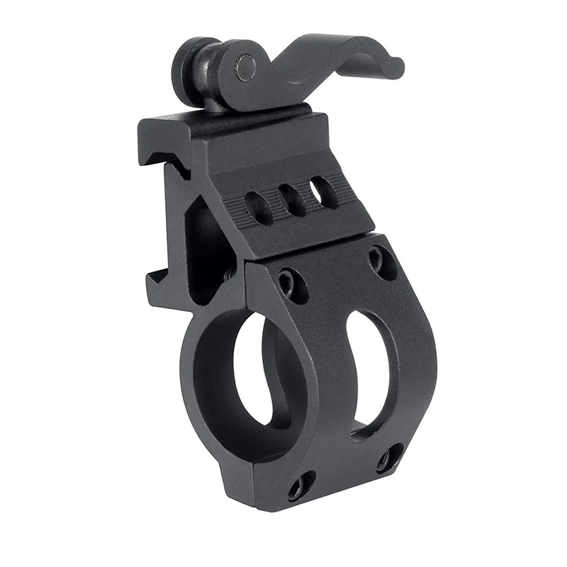 25.4mm Quick Release Zaklamp Offset Mount Houder 20mm Picatinny Rail QD 45 Graden Sight Scope Mount Klem Speelgoed pistool Accessoires