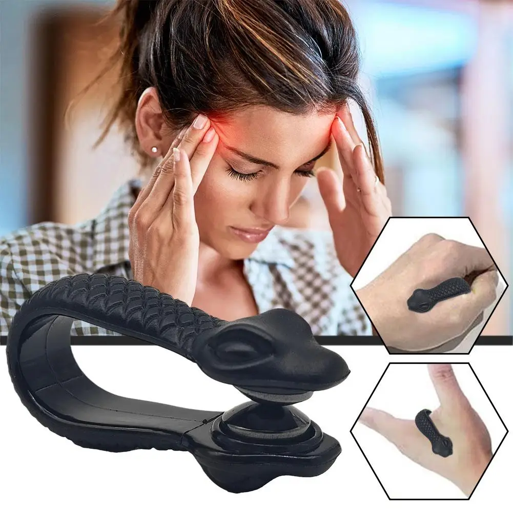 Finger Joint Tiger Point Massage Clip Acupressure Clip Hand Meridian Massager for Headache Migraine Relief Stress Anxiety C C8L4