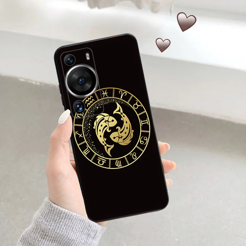 Matte Phone Case for Huawei P20 Pro P Smart P40 P30 Lite Moto G30 G31 G200 One Fusion 12 Zodiac Taurus Leo Soft Black Case Funda