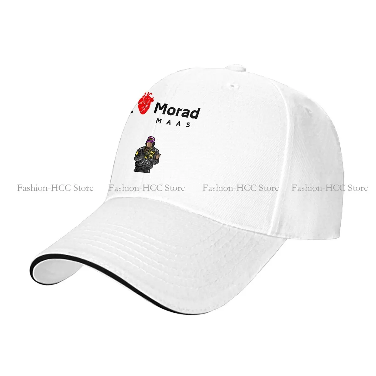 Summer Cap Sun Visor Heart Hip Hop MORAD Peaked Hats