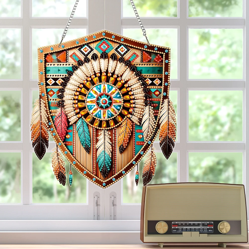 Creative Hanging Diamond Art Kits DIY Crystal Diamond Painting for Wall Decor Home Office Classroom with Special-Shaped Diamonds view 5