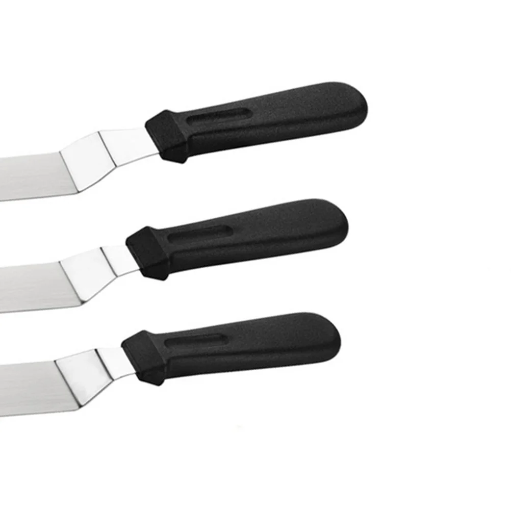 

10Pcs Cake Spatula Set Stainless Steel Smoothers Cream Scraper Flexible Icing Smooth Texture Pastry Tools