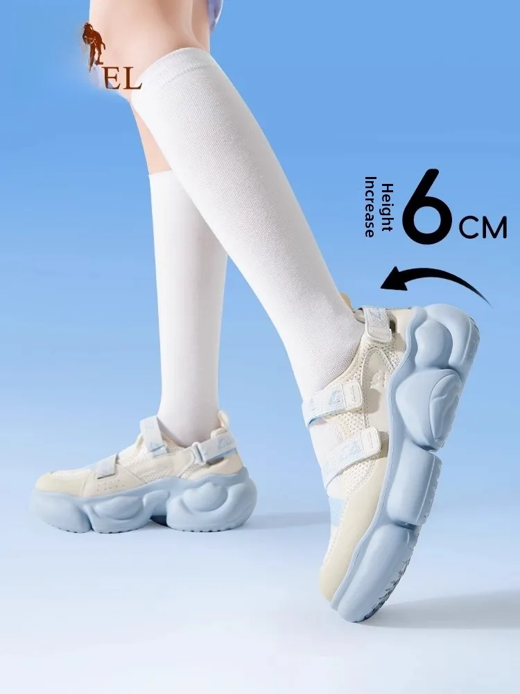 

Camel Mary Jane Sandals Women's oes Summer New Breathable Comfortable Soft Bot Heightening Casual Versatile Beach oes