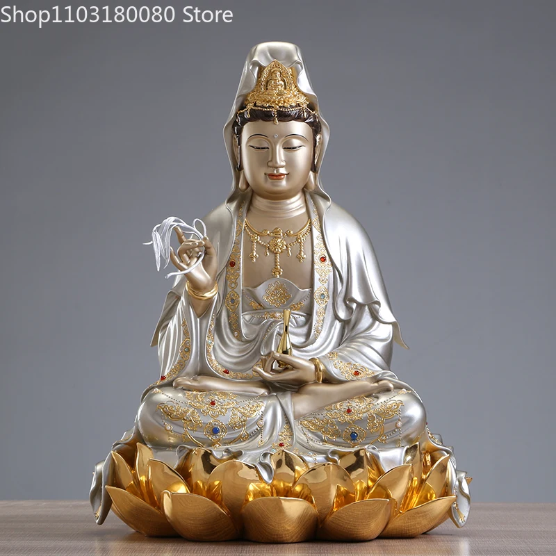 Copper filigree enamel gilt ksitigarbha Sakyamuni Maitreya Buddha statue Guanyin goddess statue Happy Buddha Temple home decor