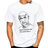 Adult tee tops Lost TV Series John Locke Tee T Shirt Adult S M L XL totally ace! JJ Abrams unisex fashion graphic tee-shirt