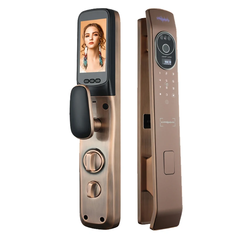 Tuya 3d Face Recognition Intelligent Lock Digital Password Automatic Smart Lock With Fingerprint