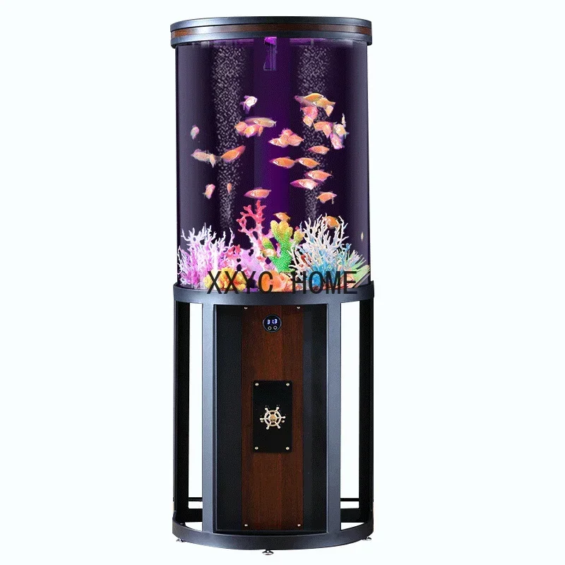 Living Room Large Change Water Fish Tank Ecological Aquarium Bottom Filter Fish Tank