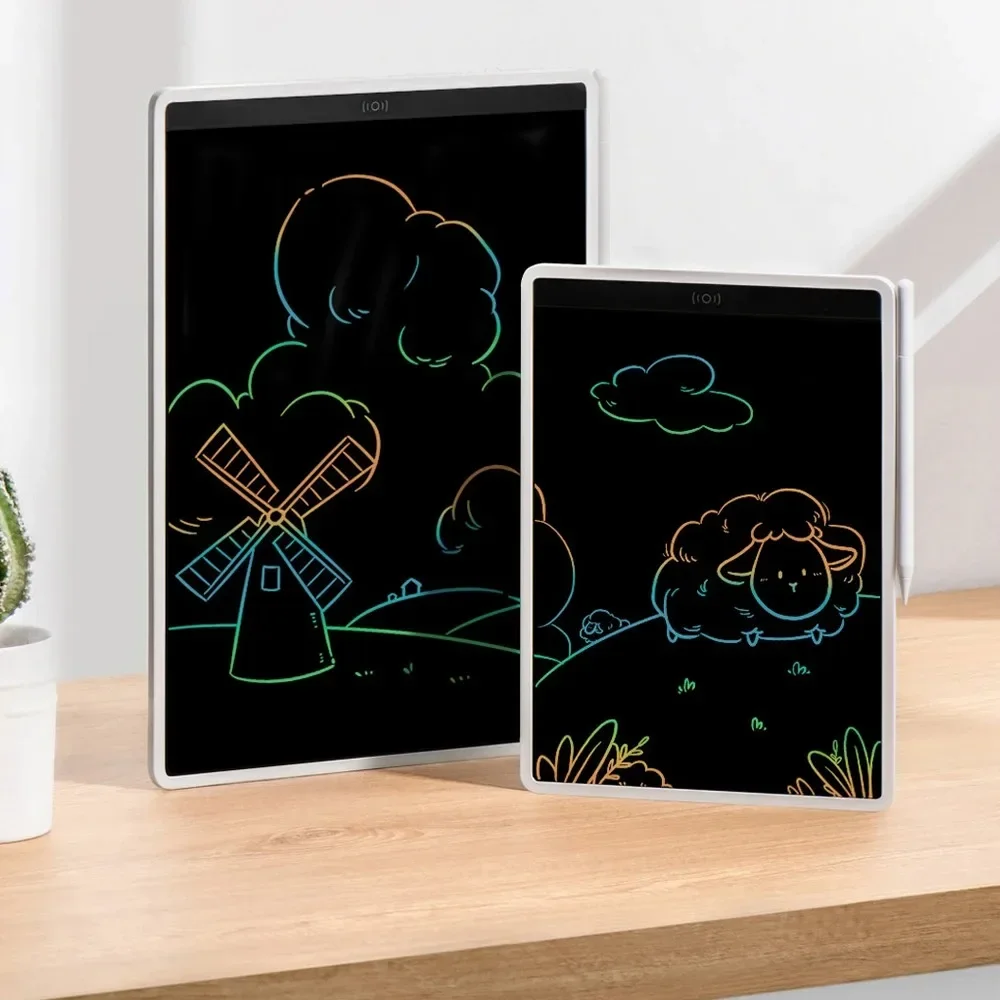 Xiaomi Mijia 10/13.5inch LCD Blackboard Digital Electronic Coloured Handwriting No Dust and Ink Draw Study Message Board for Kid