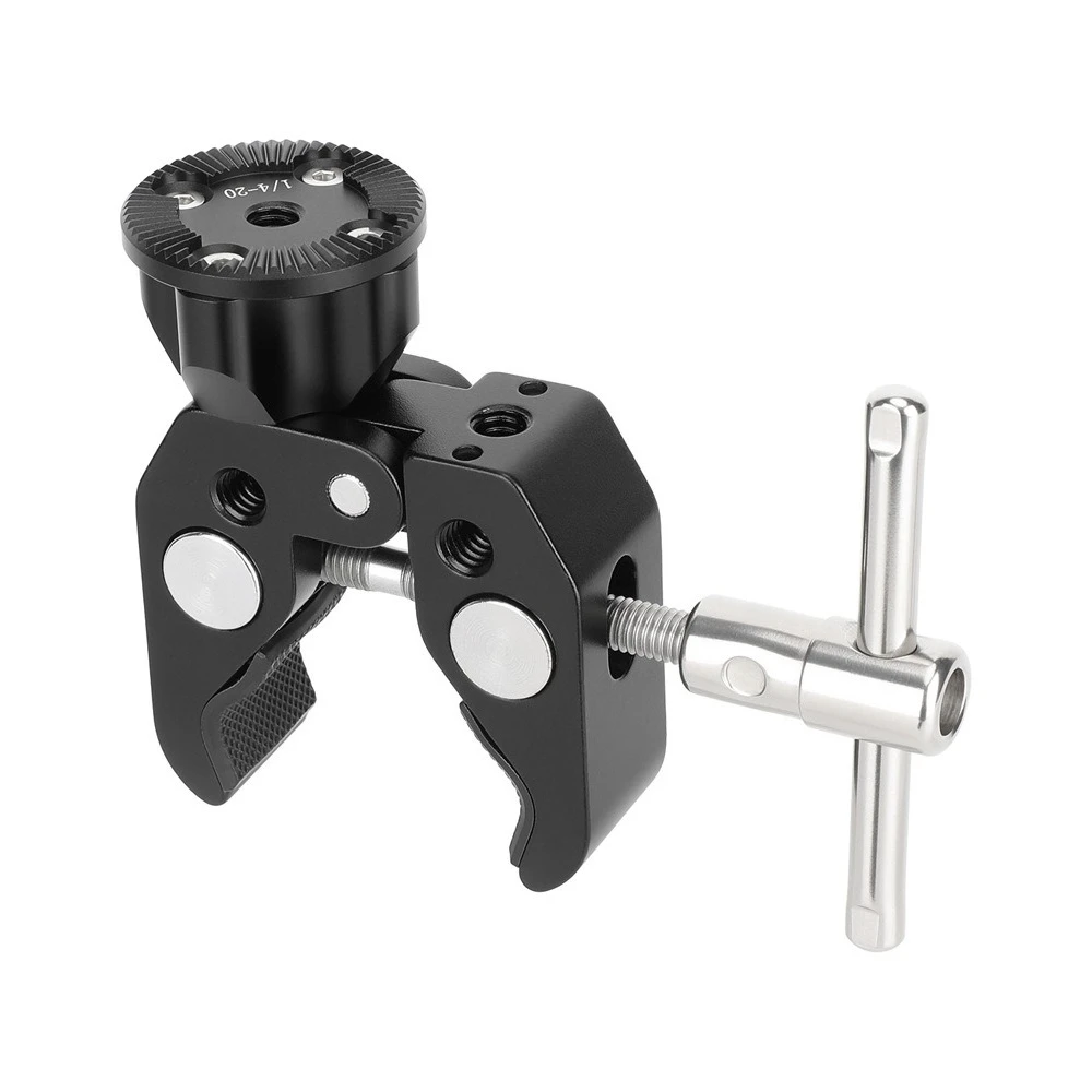

Многофункциональный зажим Super Crab Clamp с креплением ARRI Rosette 3/8"-16 для фотоаксессуаров, штативов, поручней и штанг
