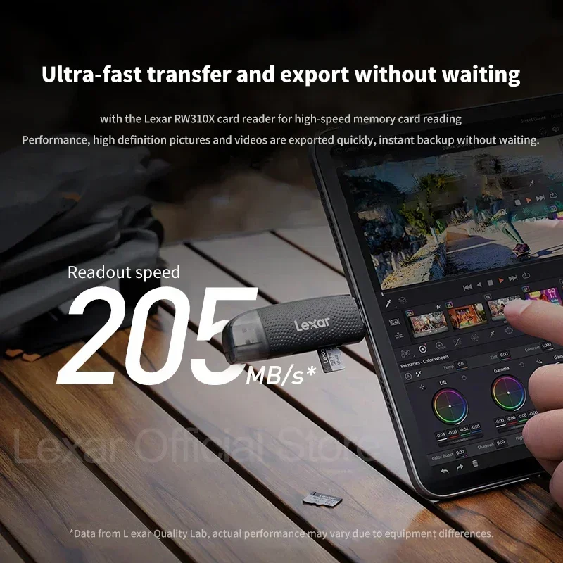 بطاقة Lexar Silver Plus الخاصة بالطائرة بدون طيار SDXC A2 4K V30 U3 64GB 128GB 256GB 1TB قراءة 205 برميل/الثانية بطاقات ذاكرة TF لـ DJI UAV