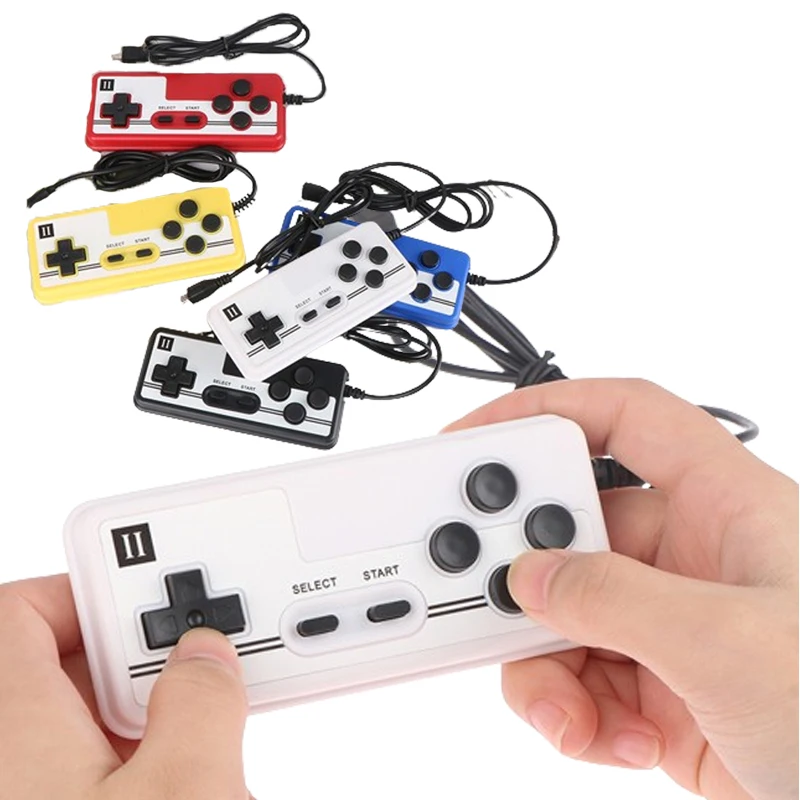 1PCS New Classic Retro Version Of Home Fc Plug-in Double Handheld Game Console Handle