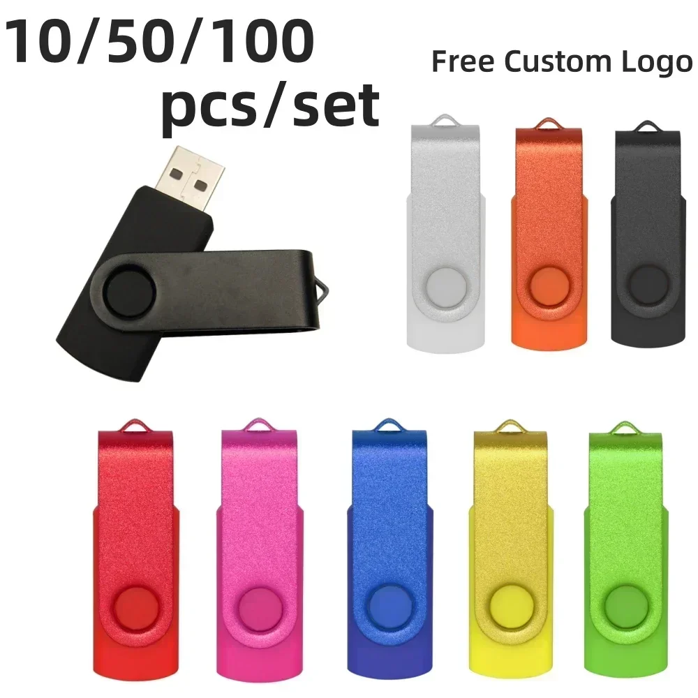 10/ 50/100 Pcs Lot USB 2.0 Flash Drive Pendrive 1GB 2GB 4GB Pen Drive 8GB 16GB USB Memory Stick 32GB 50Pcs USB Stick 64GB Flash