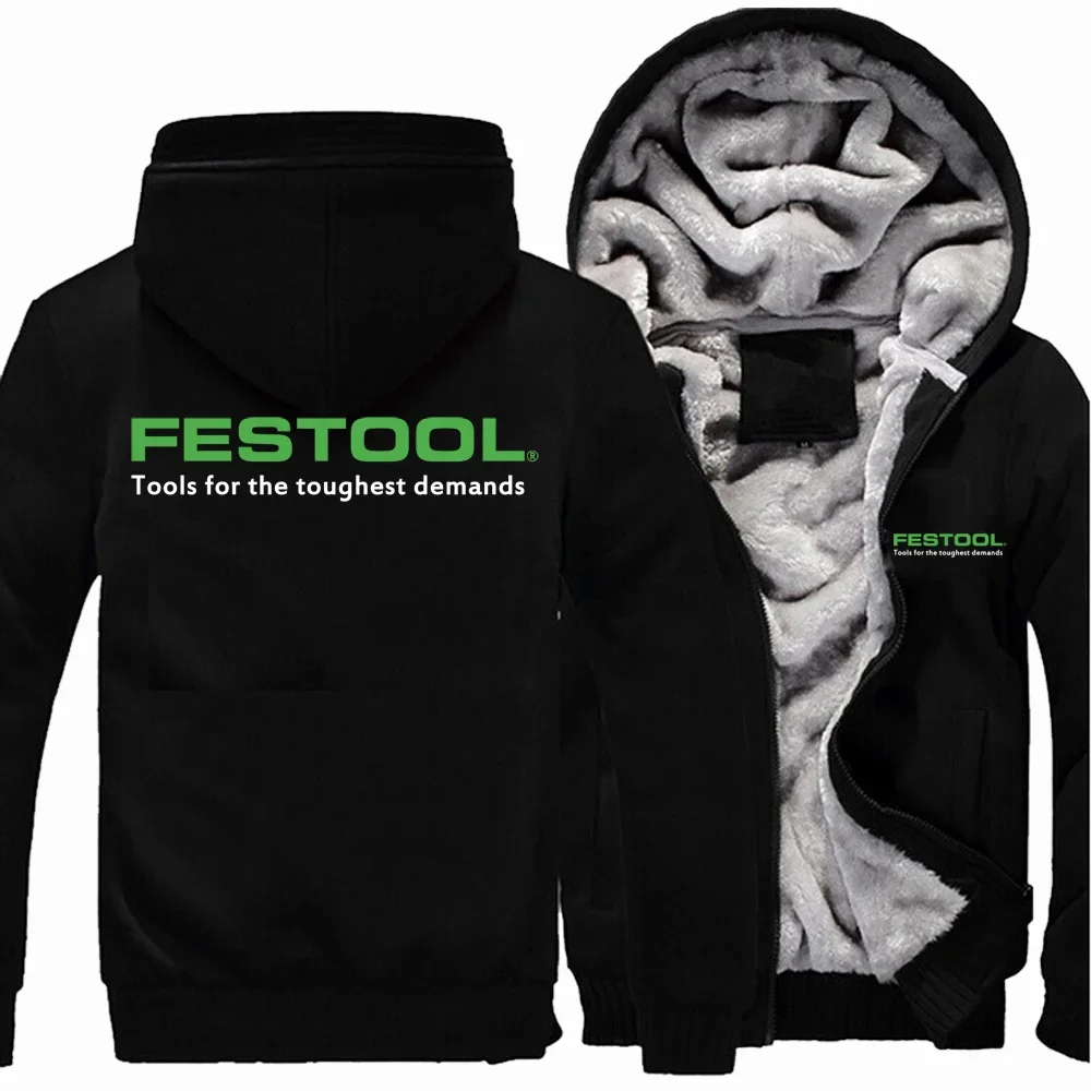 Moletons de lã casual masculino, Hoodies de inverno, casaco com logotipo, jaqueta masculina, alta qualidade, moda, novo, ferramentas, Festool