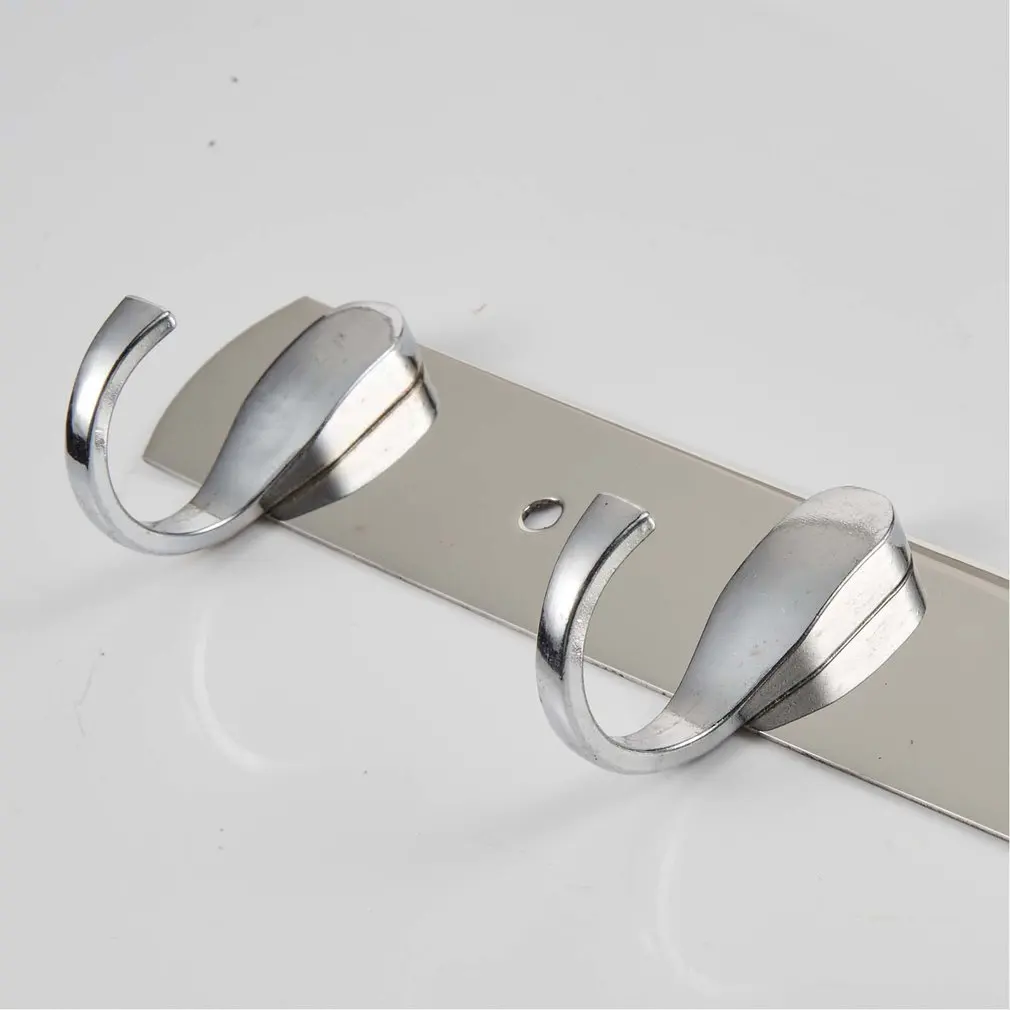 Gancho de Metal Universal para llave de pared, percha de acero inoxidable, 5 ganchos