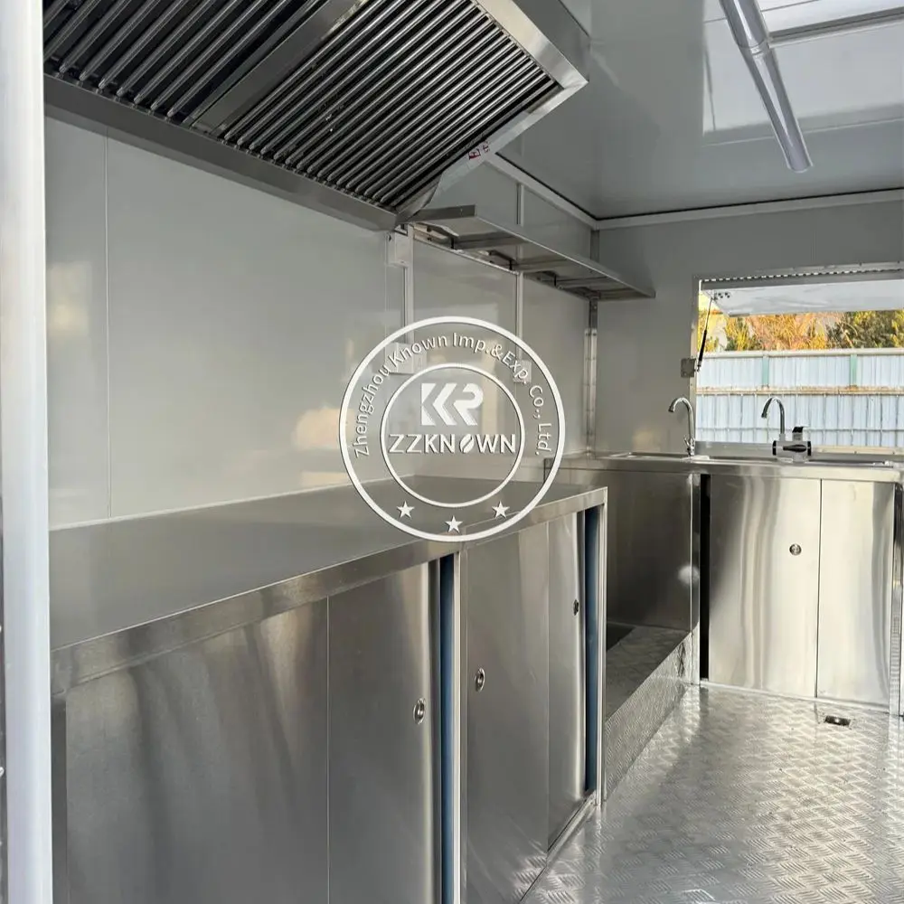 Мобильная тележка для еды, полностью оборудованная прицеп для кофе, мороженого, мобильная кухня, индивидуальный грузовик для фаст-фуда, полностью оборудование