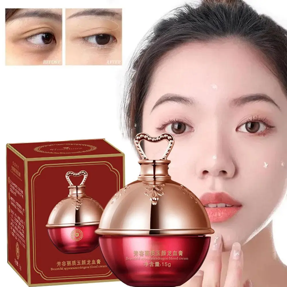 Dragon Blood Paste Face Refine Pores Fade Fine Lines Skin Care Anti Aging Facial Whitening Moisturizing Cream 15g