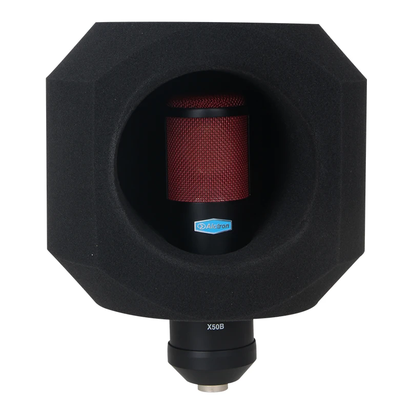 PF8 Microphone Acoustic Pop Filter Isolator Studio Mic Shield Screen Isolation Vocal Booth Box