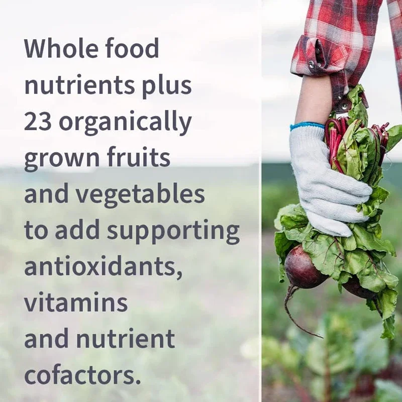 Vitamin D 5000 IU Capsules, Containing Chlorella Vulgaris, Fruits, Vegetables, and Probiotics, Promote Bone and Immune Health