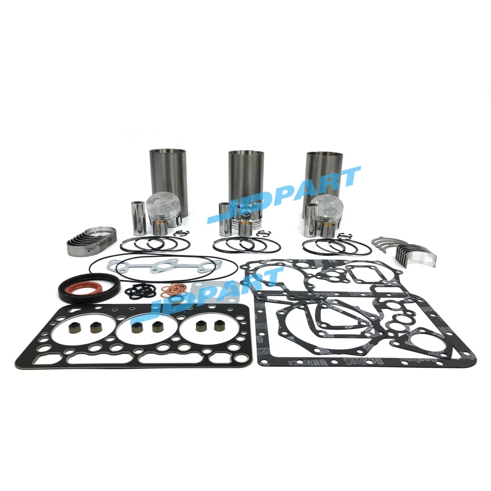 Cylinder Liner Kit With Gasket Set Bearing For Kubota 3KA1 Engine Parts