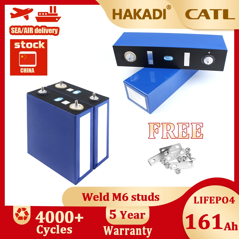 

Оригинальные аккумуляторные батареи CATL 3,2 В 161 Ач Lifepo4, 4-16 шт., для шкафа для хранения энергии «сделай сам», солнечная система, лодка на колесах