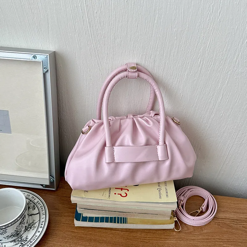 

Luxury Pleated Handbag Women's New Fashion Solid Versatile Crossbody Bags Exquisite Cloud Small Clutch Party Evening Bag