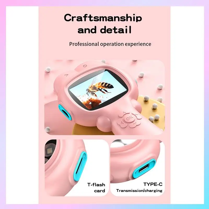 

AB25-Children's Camera Microscope Kids Handheld Microscope Dual Camera To Switch Between Near And Far Focus For Taking Photos