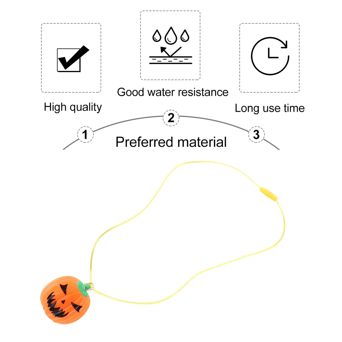 

4Pcs Flashing Necklace LED Pumpkin Pendant Halloween Party Jewelry Flashing Necklace Pumpkin Pendant Halloween Necklaces
