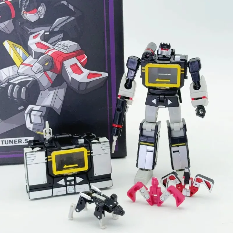 PT-04 Black Soundwave PT04 PT04 Transformation Tape G1 Mini Pocket War KO DX9 Action Figure Robot Toys Christmas Kids Gift