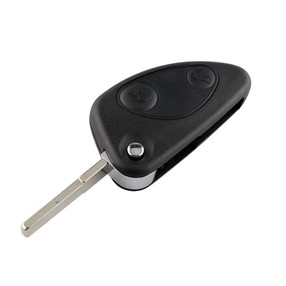 2/3 pulsanti Flip Key Case per Alfa Romeo Remote Car Key Shell per Alfa 147 156 166 GT sostituzione Fob SIP22 Uncut Blade No Logo