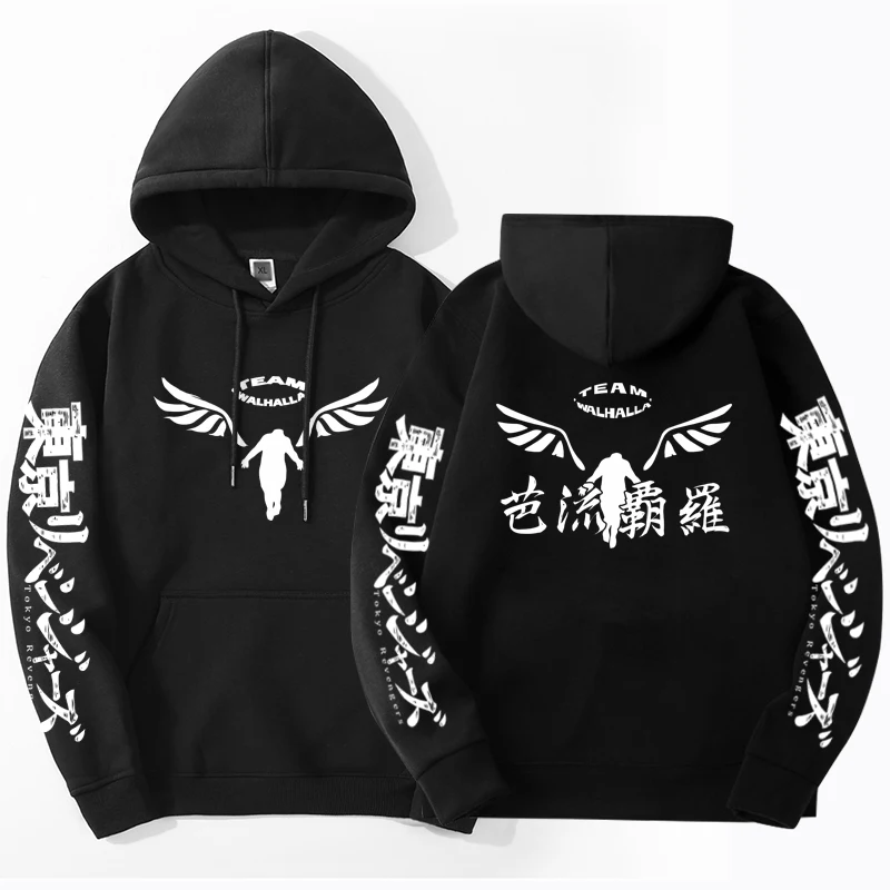 

Gambar Valhalla Tokyo Revengers Hoodies Anime Graphic Hoodie for Men Women Sportswear Tokyo Revengers Cosplay Tracksuit Clothes