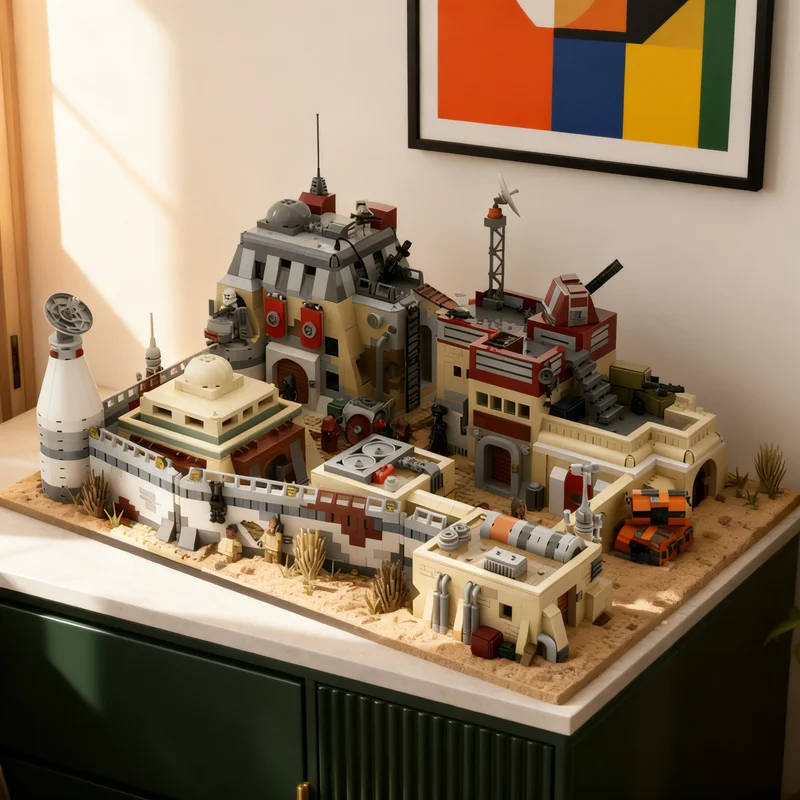 

4566pcs MOC SW Tatooine At War Pt 1 Star Battle Model Building Blocks Toy Gift Creative Display Collectible Desk Premium Adult