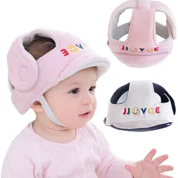 Cute Baby Anti-fall Head Protection Cap Soft Adjustable Infant Toddler Anti-collision Cap Kids Safety Helmet Cap