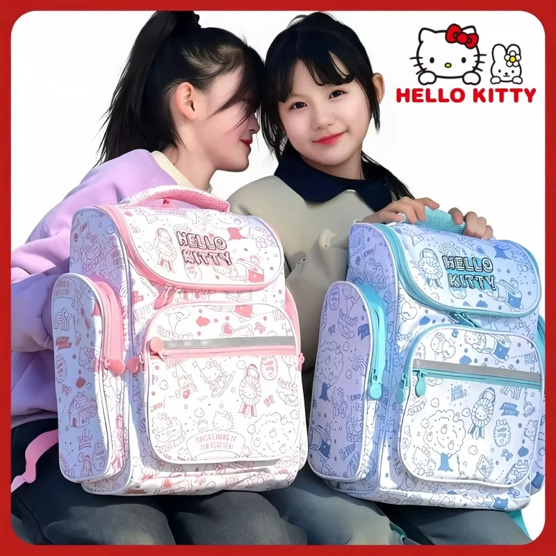 

Hello Kitty Backpack Student Large-capacity Travel Backpack Soft Lightweight Knapsack Breathable Laptop Bag Girl Festival Gift