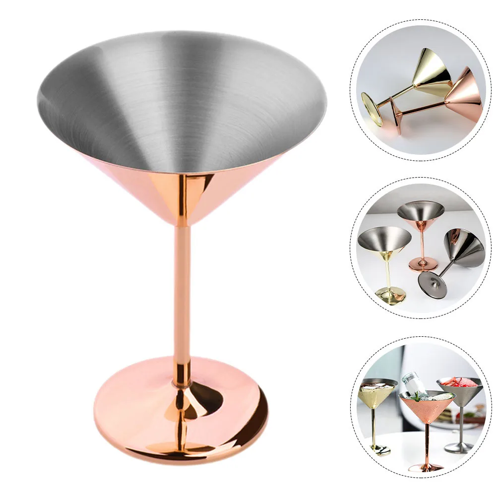 

Metal Drinking Goblet Stainless Steel Cocktail Cup Practical Suitable All Occasions Gift Metal Cocktail Cups