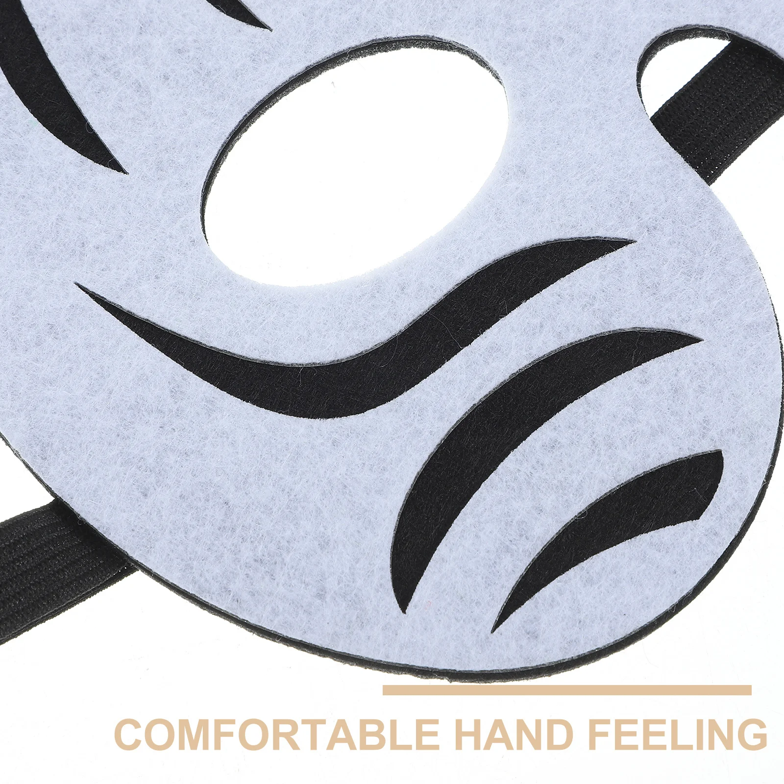 Zebra vilt masker verstelbare elastische band comfortabel voor kinderen grappig dierenmasker cosplay feest maskerade Halloween