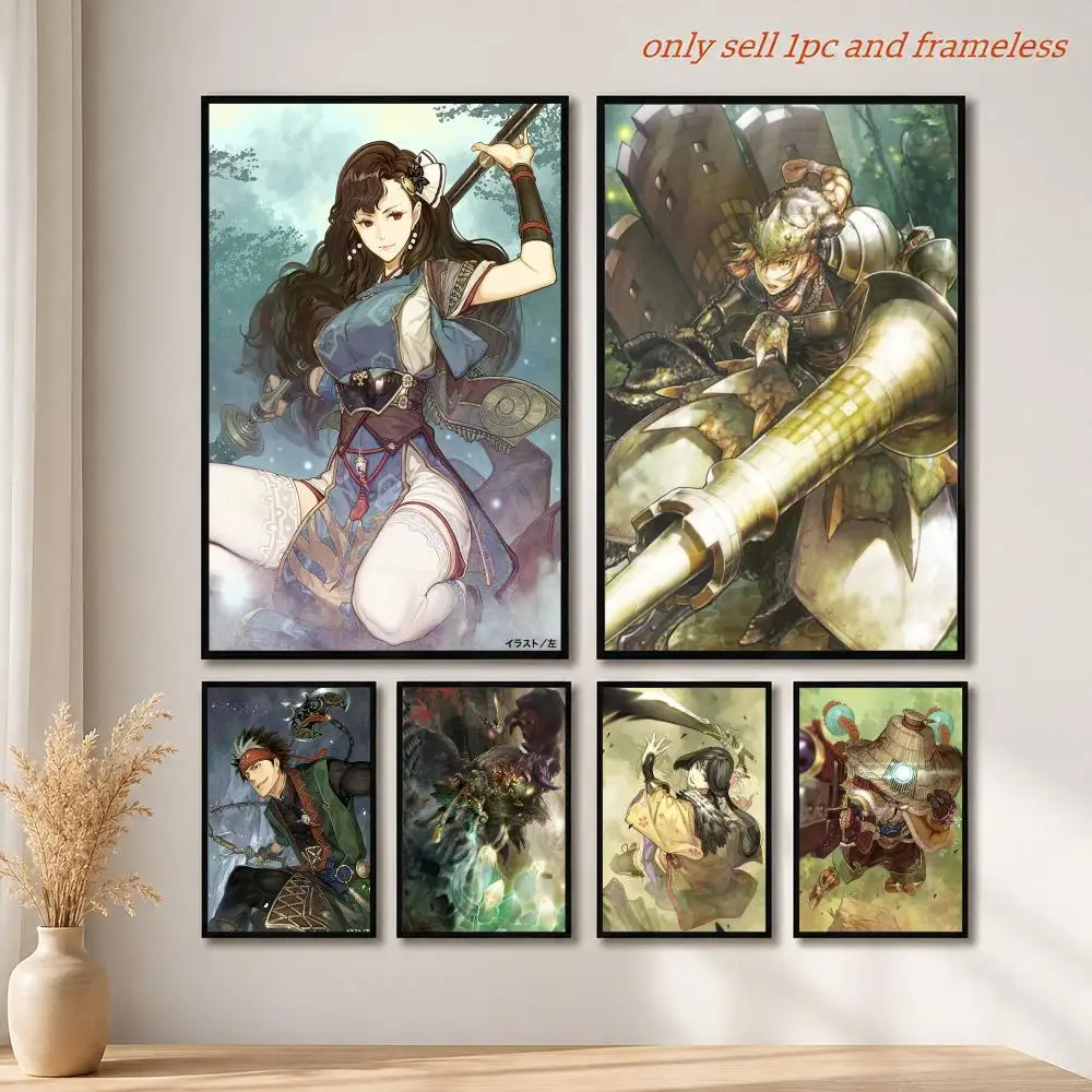 Game T-Toukiden The Age of Demons Poster Mural HD Wall Decals for Bedroom Living Room Home Self-Adhesive Decor Gift