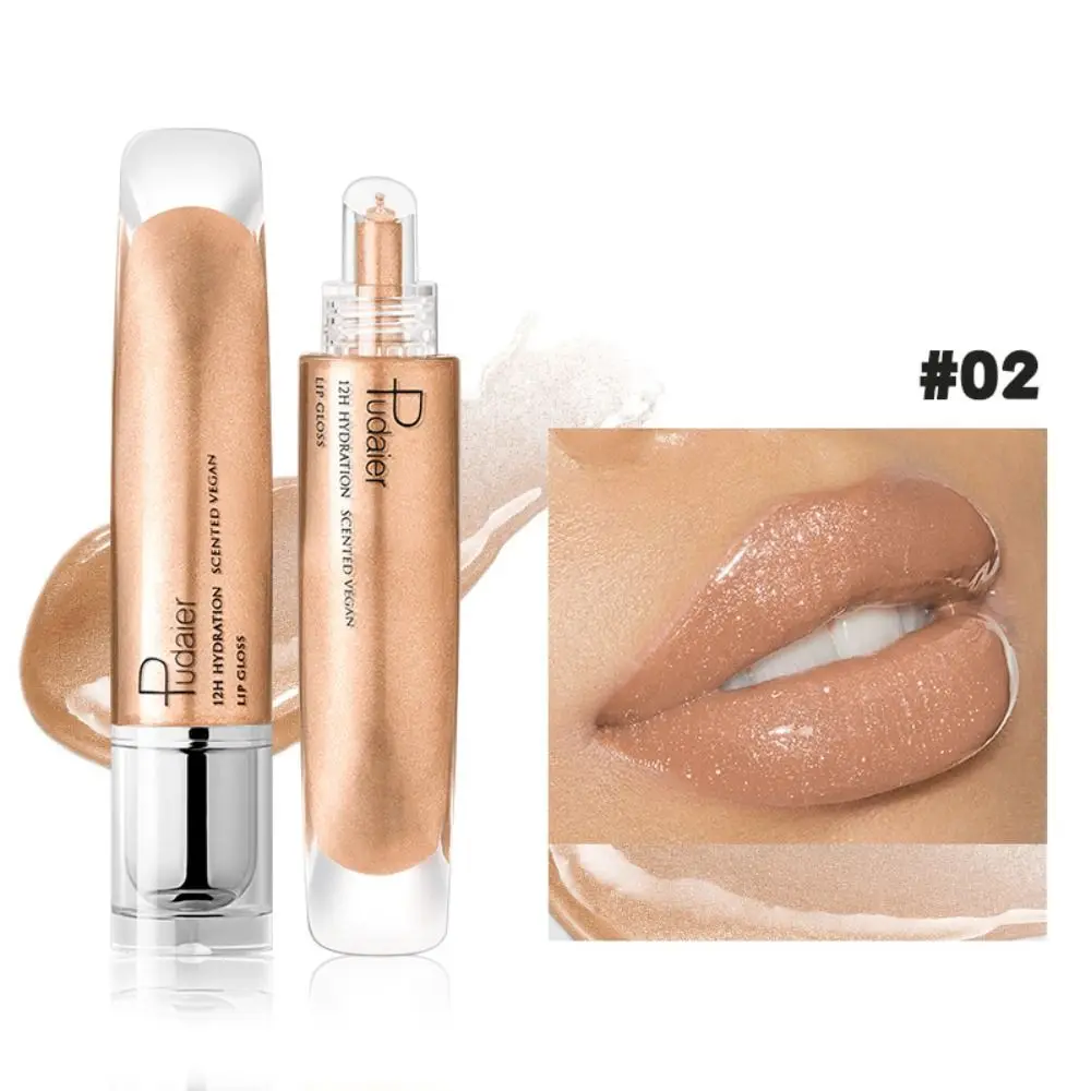 Draagbare Spiegel Parelmoer Lipgloss Waterdichte Hydraterende Lip Glazuur Fijne Shimmer Non-Stick Cup Vloeibare Lippenstift Make-Up