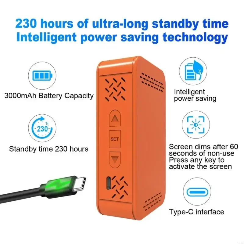 Lightweight Multiple Gas Detectors 0 500ppm CO Ranges 160 Bright Flashlights with SOS Mode Environmental Test for Car F19E