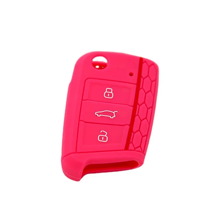 

Suitable for Volkswagen Golf 7 Silicone Key Cover Tuyue Honeycomb Lavida Key Bag Bora Remote Control Protective Cover