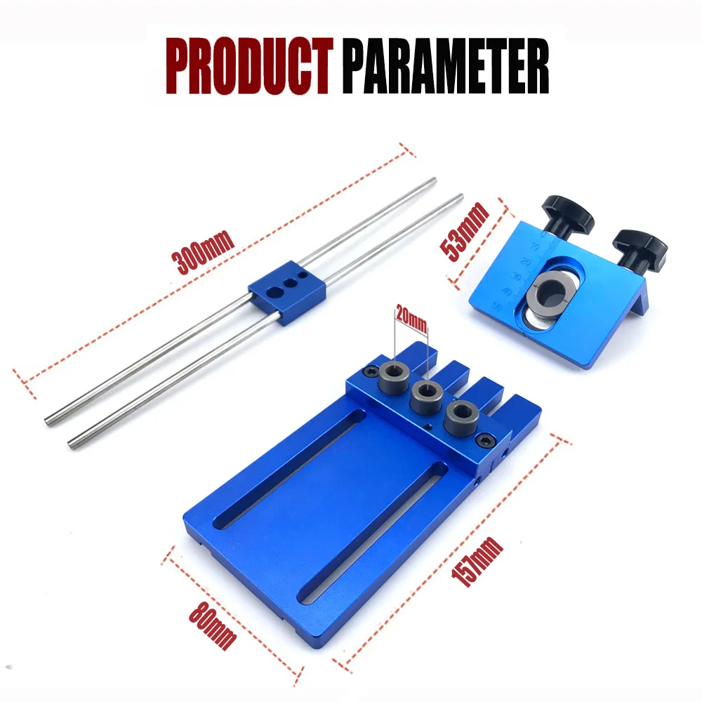 3-in-1 hole opener, wood embedded parts locator, round wood tenon hole opener, wood furniture woodworking hole puncher view 6