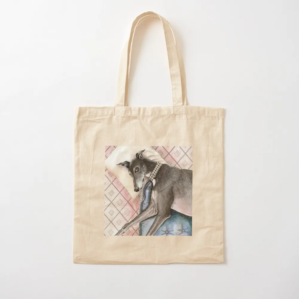 

Lazy Greyhound Tote Bag tote bag canvas eco bag folding shoping Canvas Tote